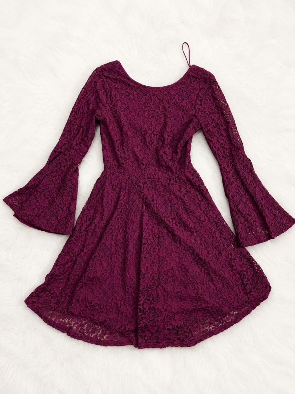 Ultra Pink Burgundy Lace Dress – Size Small – Without Tags